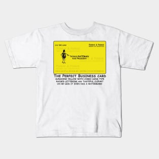 Patrick Batemen Comic Sans Business Card Kids T-Shirt